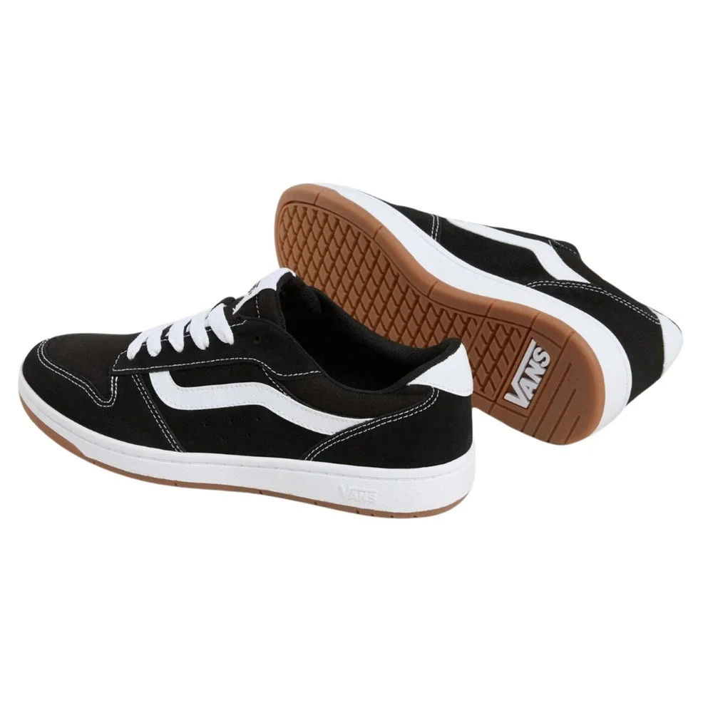 Vans Ryland LS Black/White Suede Canvas Men's Sneakers Size 11